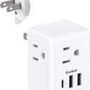 US to Japan Plug Adapter - One Beat Japan Power Travel Adapter with 3 Outlets 3 USB Ports(2 USB C), 2 Prong to 3 Prong Outlet Adapter, Type A Plug Adapter for USA to Japanese Philippines China Canada