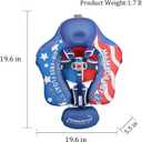 Mambobaby Float Deluxe Baby Pool Float: Safe & Comfortable Swim Trainer for Infants & Toddlers, Non-Inflatable Design, UV Protection Canopy, Fun Water Experience for Ages 3-24 Months, Large