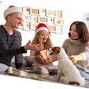 2 x Acrylic Picture Frame 5x7, Double Sided Photo Frames for Refrigerator with Magnetic Corners, Transparent Acrylic Frame for Desk or Tabletop Display Family,Wedding, Baby Pictures(1 Pack)