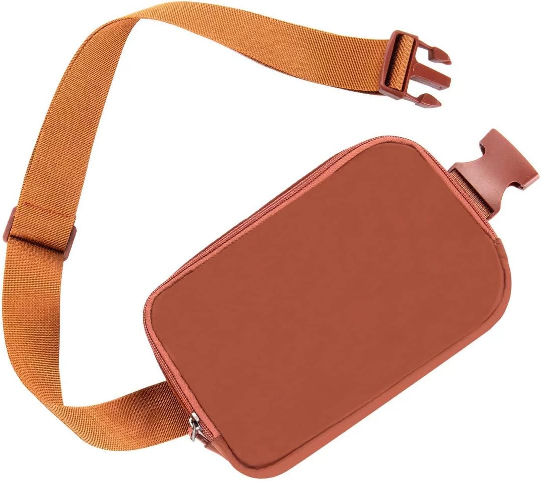 Belt bag Fanny pack crossbody bags for women Everywhere belt bag (Coffee)