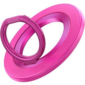 SYNCWIRE Magnetic Phone Ring Holder for MagSafe, 360 Rotation Cell Phone Grip Stand Finger Ring Kickstand Two-Sided Magnet Compatible with iPhone 17 Pro Max 16 15 14 13 12 MagSafe Accessories