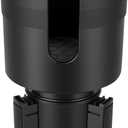 Car Cup Holder Expander, Large Cup Holder Extender for Car with Adjustable Base, Water Bottle Holder Adapter Fits Yeti, Hydro Flask 24/32oz, Big Water Bottles in 3"-3.9", Black