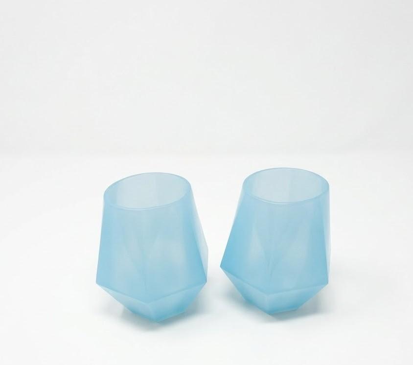 Wine2Go Diamond Silicone Wine Glasses 9oz