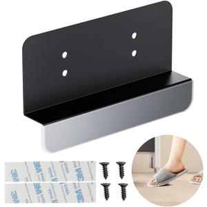 Hands Free Garbage Drawer Foot Pull Handle Foot Pull for Trash Cabinet Drawer, Touchless Hands Free Design for Full Overlay Cabinet Door (2Pack Black)