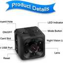 Mini Spy Camera, 1080P HD Mini Spy Camera with Audio and Video Recording, Night Vision, Motion Detective - No Wi-Fi Need