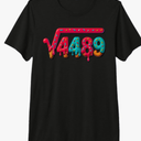 67 Ice Cream Drip Meme Square Root 4489 Math Teachers Outfit Premium Tri-Blend T-Shirt, M