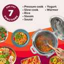 Instant Pot 6QT RIO 7-in-1 Multi-Cooker, Pressure Cooker, Slow cook, Saut, Steam, Rice Maker, Yogurt, & Warmer, Sea Salt, 6 Quarts