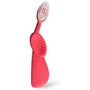 RADIUS Toothbrush, Flex Brush, Soft Bristles, Right Handed, Watermelon Brush with White Bristles, BPA Free & ADA Accepted, Pack of 1