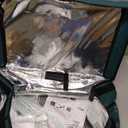 Outdoor Heated Cat House in Winter, Extremely Insulated & Weatherproof, Feral Cat Shelter with Waterproof Eaves & Escape Door for Outside Stray Barn Cat(Dark Green,23.6"x16.5"x13.4")