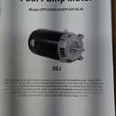 UST1072 Swimming Pool Pump Motor, Compatible with Hayward Super, Super II, Max Flow Pumps, 3/4HP, 115/230V, C-Face Pool Motor for Most Pool Pumps Requiring Round Flange Motors