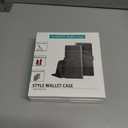 3 x SUANPOT for Samsung Galaxy A35 5G Wallet case with RFID Blocking Credit Card Holder,Flip Book PU Leather Protective Cover Women Men for Samsung A35 Phone case Black