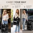ACRABROS Reusable Grocery Bag on Wheels: Foldable Shopping Rolling Tote with Swivel Caster Wheels for Groceries & Laundry