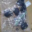 COLAMY Executive Office Ergonomic Chair with Thick Bonded Leather, 300lbs Capacity Big and Tall High Back Desk Chair with Flip-up Armrests, Adjustable Height and Tilt for Working, Study, Gaming,2PC (287-black)