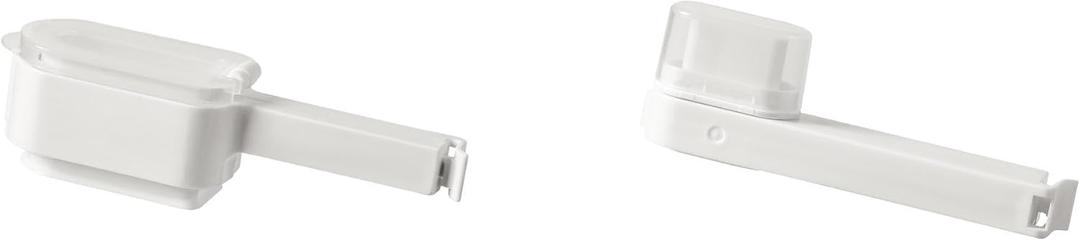 Food Clip Set, 2 Sizes, Flip-Up Chip Bag Clips for Airtight Food Storage, Durable Plastic Sealing Clips (Square)