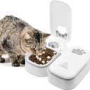 Automatic Wet Food Cat Feeder, 1-48 Hours Smart Timer Pet Feeder with LED Display for 2 Cats, Dry or Semi-Moist Pet Food Dispenser for Kitten and Puppy