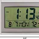 Fox Valley Traders 5 in 1 Large LCD Atomic Clock, Clocks & Electronics, One Size Fits All