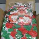 Atonofun 64 PCS Leis for Christmas Party Decorations- Leis Bulk, Red and Green Flower Lei for Adults Birthday Christmas Party Favors Supplies