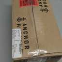 Anchor Hocking 6 PCS Glass Storage Containers with Lids (6 Glass Food Storage Containers & 6 Navy Blue SnugFit Lids)