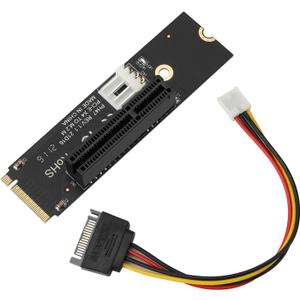 NGFF M.2 M-Key to PCIe X4 Expansion Card Adapter,M.2 B Key 2260 2280 SSD to PCIE 1X 4X 8X 16X Riser Card