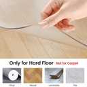 Delamu Office Chair Mat for Hardwood Floor, 36"48" Clear Under Desk Chair Mats Extended Lip, Office Home PVC Floor Protector(Only for Hard Floor), 36" X 48" With Lip