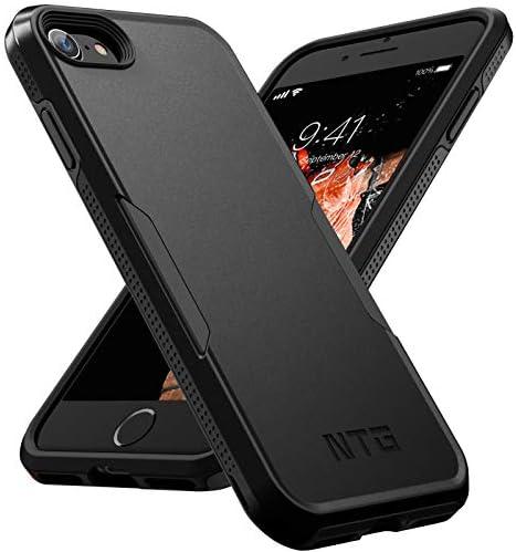 NTG Shockproof Designed for iPhone SE 2022 Case/iPhone SE 2020 Case, Heavy-Duty Tough Rugged Lightweight Slim Protective Case for iPhone SE/8/7-Black | Shockproof, Heavy-Duty, Tough, Rugged, Lightweight