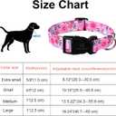 Maca Bates Designer Flower Pink Cute Dog Collar Spring Collars for Girl Female para Perros Chihuahua Pitbull Birthday Gift for Small Medium Large Puppy