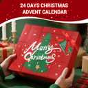 Advent Beauty Calendar for Adults 2025 Rinse & Robust Beard Care Kit Christmas Gifts for Men Skincare Beauty Advent Calendar for Men Christmas 24 Days Countdown Calendar Beard Care Grooming (Red)