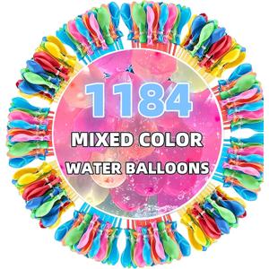 Summer Water Toys Magical Quick Fill Water Balloons for Pools and Water Companions 1184 Balloons (BG)