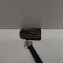 MECHCOS Compatible with Acura ILX MDX RDX RLX TLX Smart 5 Buttons Leather Keyless Entry Remote Control Key Fob Cover Case Protector Accessories, Black/Red