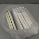 3 Pack Fabric Storage Bins for Shelves | 11.5x8.75x6.5in Storage Baskets | Fabric Closet Organizers and Storage Bins with Handles Home Organization| Linen Clothes Bins | White & Ivory