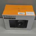 30W X 2 Powered Bookshelf Speakers - 3.5-RCA Input for Turntable, TV, PC, Record Player Speakers with 4 Inch Woofer & Wall Mounted (Black)