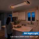 DAKASON 4Pack 4FT LED Wraparound Ceiling Light with Night Light, 75/65/55W