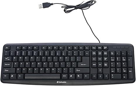 Verbatim 99201 SLIMLINE CORDED USB KEYBOARD BLACK 