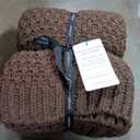 EVERGRACE Chenille Throw Blanket 50x60 Chunky Knit Soft Cozy Couch Sofa