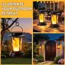 WdtPro 4 Pack Solar Lanterns Outdoor Waterproof, Upgraded Flickering Flame Solar Lights Outdoor, Solar Powered Lanterns Decorative, Hanging Solar Lantern for Patio Garden Yard Path Porch Tree Decor