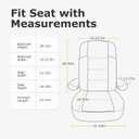 Dulepax RV Seat Covers for Captains Chairs, 2 Pack Motorhome Seat Protectors with Armrest Covers, Breathable PU Leather Seat Chair Cover for Class A Camper Van Trailer