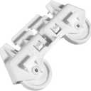 WPW10082868 Dishwasher Lower Rack Wheel Roller Assembly, Easy Snap Installation Replacement for Whirlpool Maytag Dishwashers, Compatible with AP6014923, W10082868, W10238410, W10261335 Models