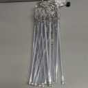 Flacchi Cool White 20 Tubes Meteor Shower Icicle Lights 480 LED Raindrop Lights with Timer Function Cascading Falling Rain Light for Holiday Party Christmas Decorations