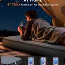 Hikenture 4" Thick Self Inflating Sleeping Pad, Foam & Air Camping Mattress, 9.5 R-Value Insulated Sleeping Mat, Portable All Season Camping Pad for Tent, Car, Cot, Truck, Single