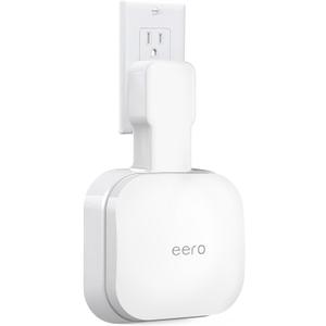 Wall Mount Holder for eero Pro 6e/Pro 6, No Messy Wires, Space Saving, Outlet Wall Bracket Only Compatible with eero Pro 6e/Pro 6 Mesh Wi-Fi System Router (1 Pack)