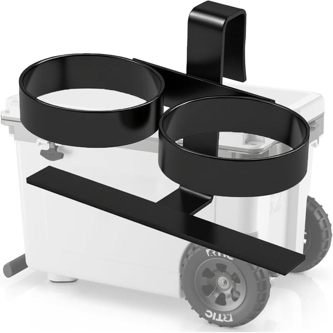 Cooler Beverage Holder, Stainless Cooler Cup Holder Compatible with YETI Tundra Coolers, RTIC Coolers, Fit for Any Cooler with a Fixed Slot of 1 inch in Width,Cooler Accessories.