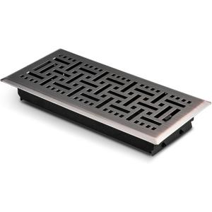 4" x 10" Floor Register, Heavy Duty Steel Air Vent Covers for Home Floor, Decorative Floor Registers, Grilles & Vents,1PACK - Oil Rubbed Bronze