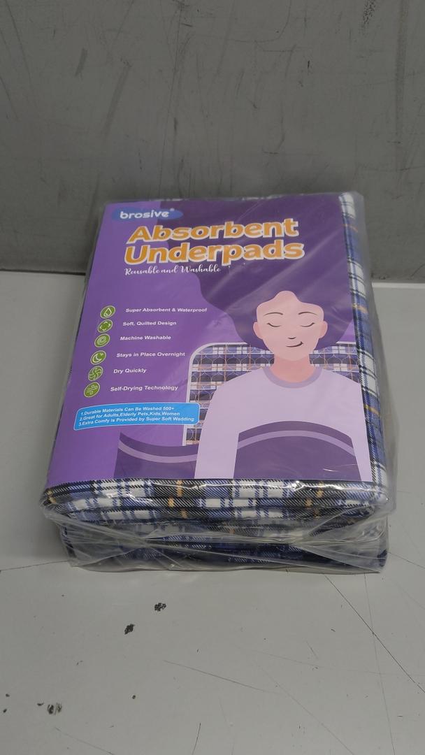 Brosive Non-Slip Bed Pads for Incontinence Washable (36" x 52"|2 Pack),Waterproof Bed Pads,Adult Washable Incontinence Bed Pads for Adults,Dog,Kids