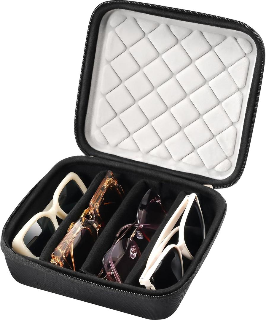 ProCase Hard Shell Travel Sunglasses Organizer, Portable Multiple Glasses Case for Travelling