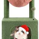 ROYPET Fashion Design 43.3" Cat Trees with Cat Houses,Green