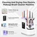 3-in-1 Electric Makeup Brush Cleaner & Dryer, Automatic Brush Cleaner Machine with Deep Cleaning & Adjustable Drying, USB-Powered for All Size Makeup Brushes, Blush Brushes & Sponges