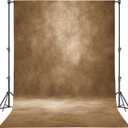 Abstract Professional Photography Backdrop for Portrait Photo Props Booth Background Photoshoot Studio with Ployester Fabric Roller Pocket on Top (8x10ft, Dark Brown,No Stand)