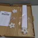 TEKXYZ Telescoping Balloon Stand Set of 2, 1.5ft to 7ft Free Adjustable Metal Balloon Column Stand for Party Decorations