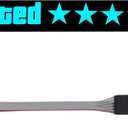 Glowing Sticker Wanted Stars Windshield EL Glow Panel Electric Marker Light Car Auto LED Safety Sign Decals Decoration Window Sticker Ice Blue