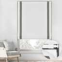 LazBlinds No Tools No Drill Cordless Roman Shades for Windows, Blackout Thermal Insulated UV Blocking Window Blinds, Room Darkening Fabric Blinds for Indoor Windows, 27'' W x 64'' H, White-Grey